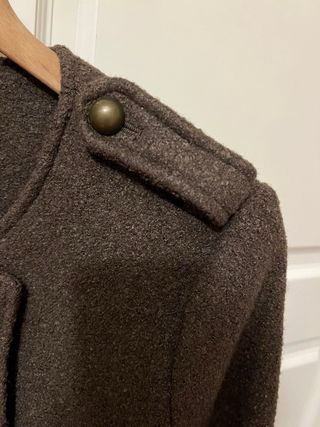 abrigo militar caqui señora pull bear M