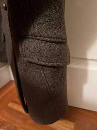 abrigo militar caqui señora pull bear M