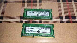 RAM Crucial 2GB DDR3-1066MHz PC3-8500