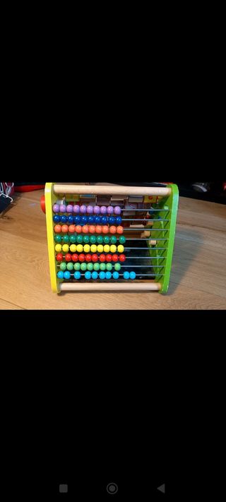 Juguete  ábaco de madera