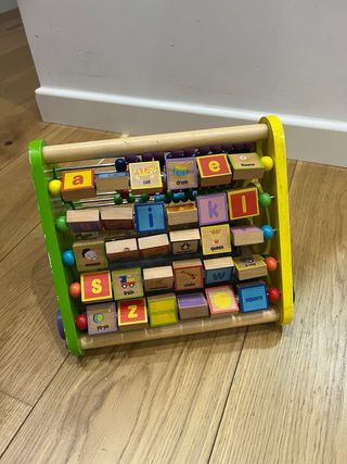 Juguete  ábaco de madera