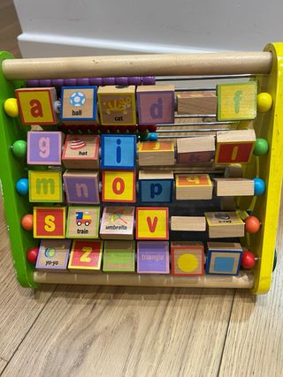 Juguete  ábaco de madera