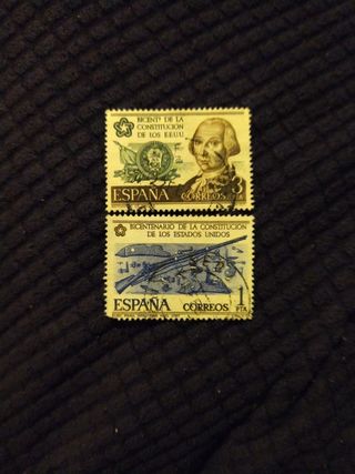 Sellos Bicentenario Constitución EEUU