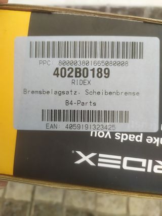 Pastillas de freno Seat Ibiza