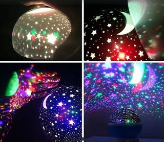 Lámpara proyector de estrellas niños