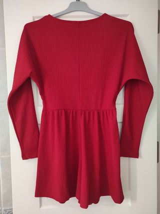 Mono rojo corto Bershka