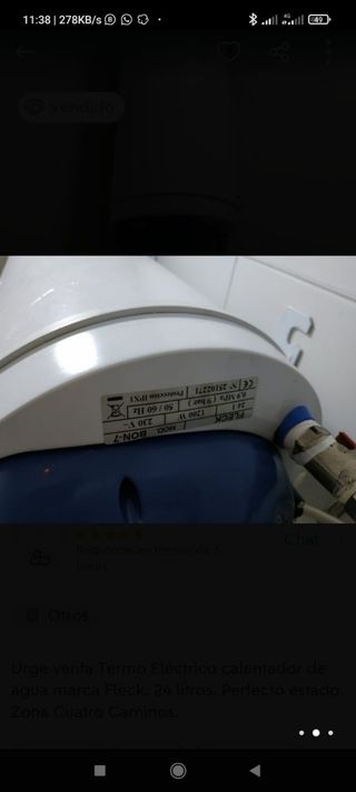 Termo Eléctrico Fleck Bon 25 L