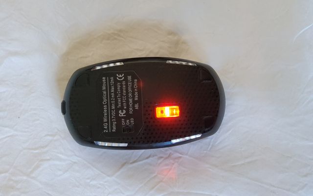 Raton inalambrico recargable con cargador 