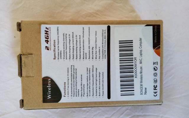 Raton inalambrico recargable con cargador 