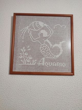 Crochet enmarcado. Acuario