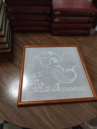 Crochet enmarcado. Acuario