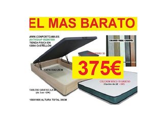 Canapé, cama abatible gran capacidad en Castellon
