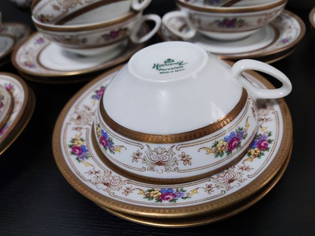 Juego de café porcelana fina