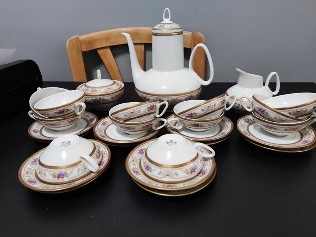 Juego de café porcelana fina