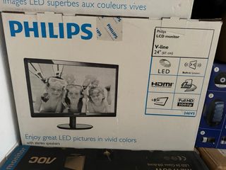 5 pantallas / monitores AOC y Phillips