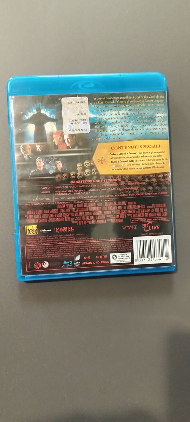  Blu-ray Film Angeli e Demoni