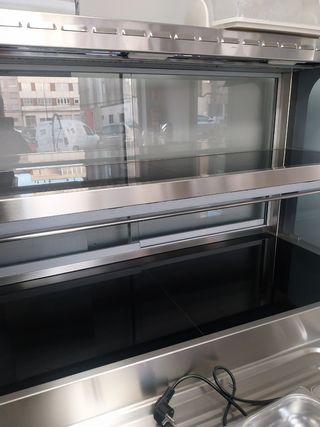Vitrina curva vitrocerámica Inoxfera