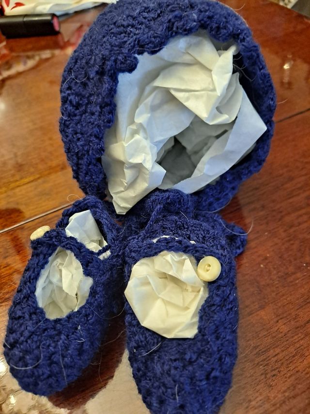 Conjunto hecho a mano, muchos modeloapota patucos