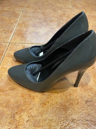 zapatos Antonio Miro, 38,gris oscuro, sin estrenar