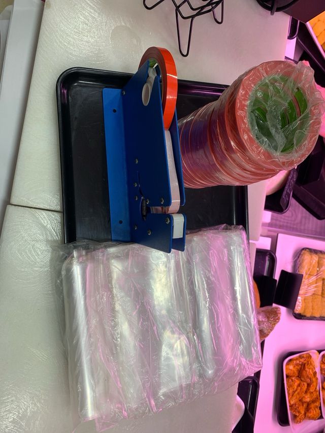 lote para cierre de bolsas,con bolsas.