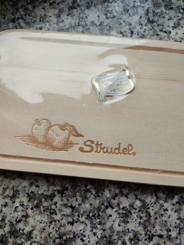 Tagliere legno artigianale strudel