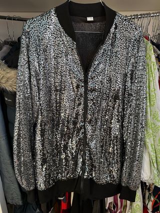 giacca donna brillantinata