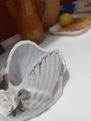Cigno svuotasche e portagioie in porcellana