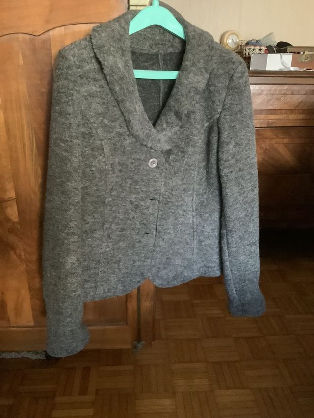 Giacca in lana cotta