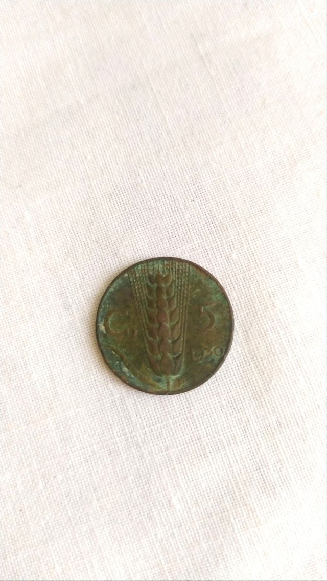 Moneta vittorio Emanuele III 5 C 1930