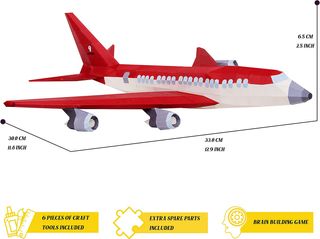 NUEVO - Avión recortable de juguete para montar
