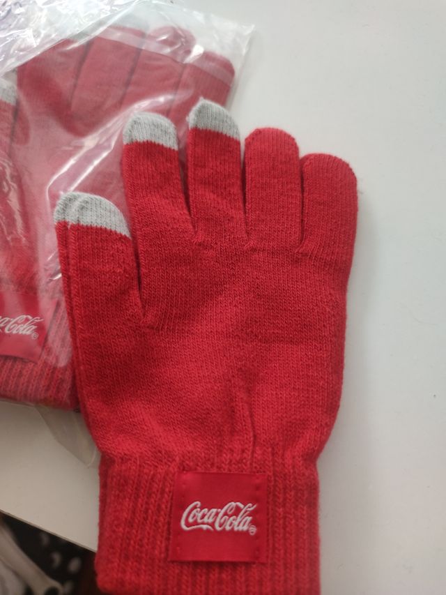 2 pares Guantes cocacola táctiles