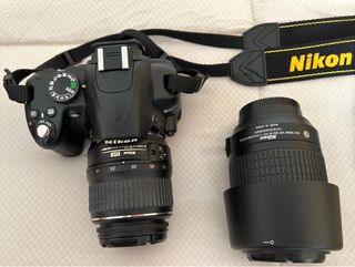 CÁMARA NIKON DX D3000 ACCESORIOS Y DOBLE OBJETIVO