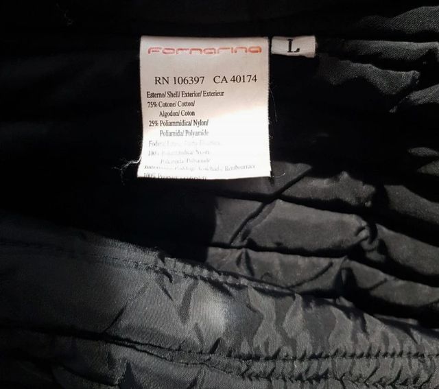 abrigo negro de Fornarina