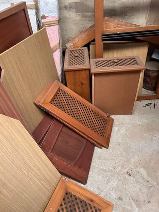 Muebles de cocina en madera de pino