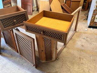 Muebles de cocina en madera de pino