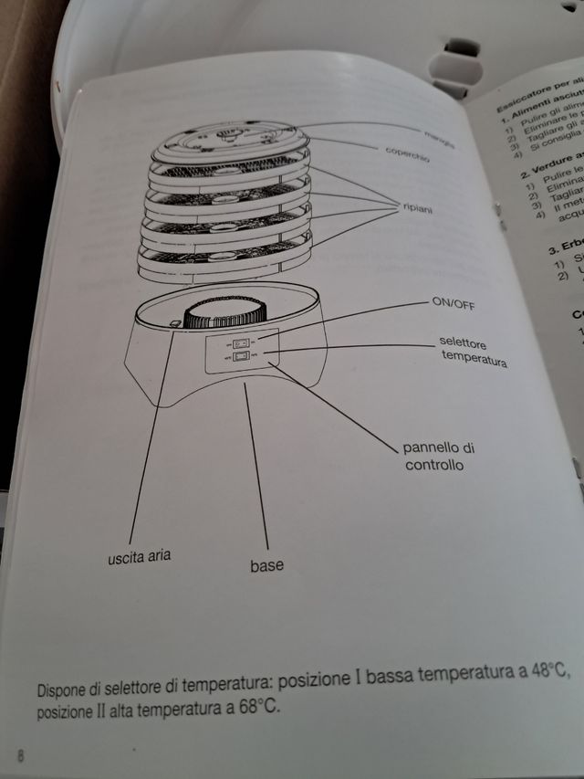 Essiccatore alimentare