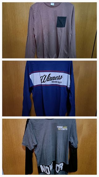 Camisetas manga larga Zara