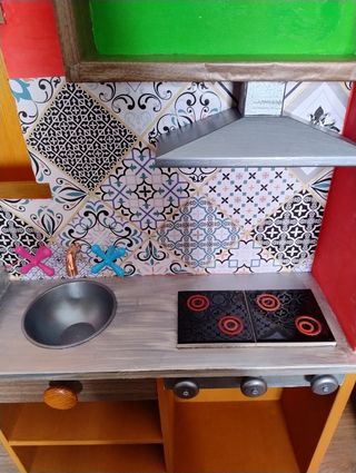 🎁 Cocina de juguete, en madera. Regalo Reyes