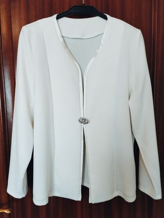 Chaqueta blanca elegante Talla XL 
