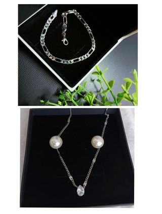 Lote colgante, pendientes y pulsera