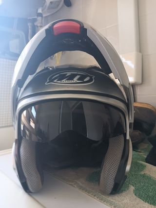 Casco de moto modular