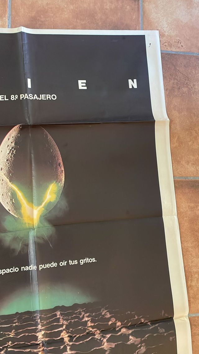 ALIEN🥚👽 8 PASAJERO CARTEL CINE ORIGINAL ESTRENO 