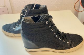 BOTINES CON CORDONES DKNY NEGRAS MUJER TALLA 39