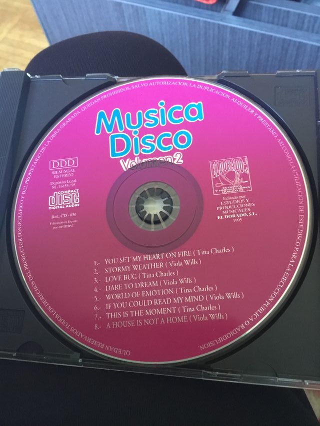Cd música disco volumen 2 año 1995