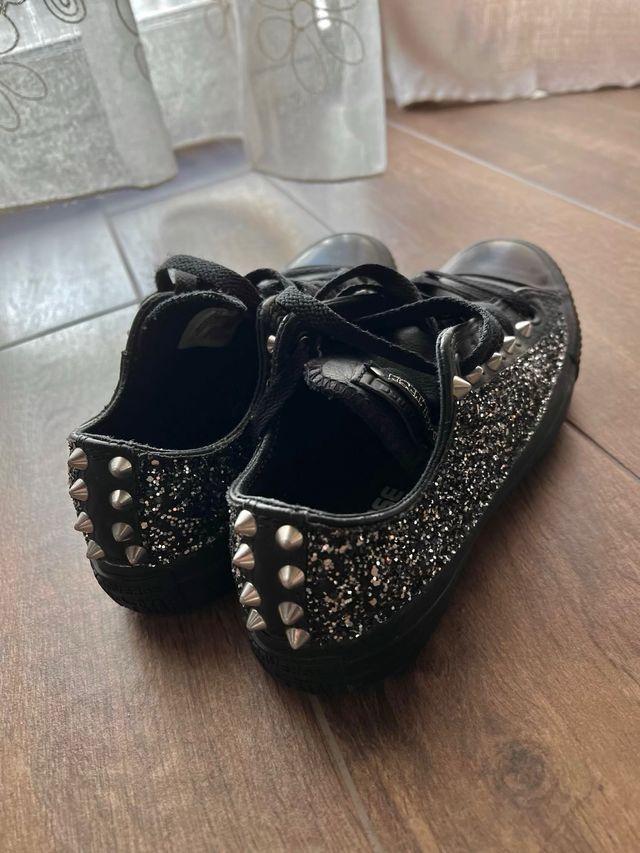 Converse All Star Glitter con Borchie