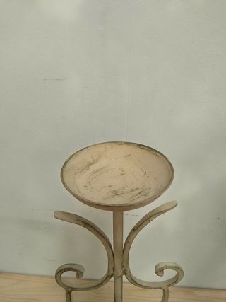 2 castiçais vintage em ferro ENVELHECIDO 40cm