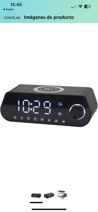 Radio reloj con altavoz bluetooth