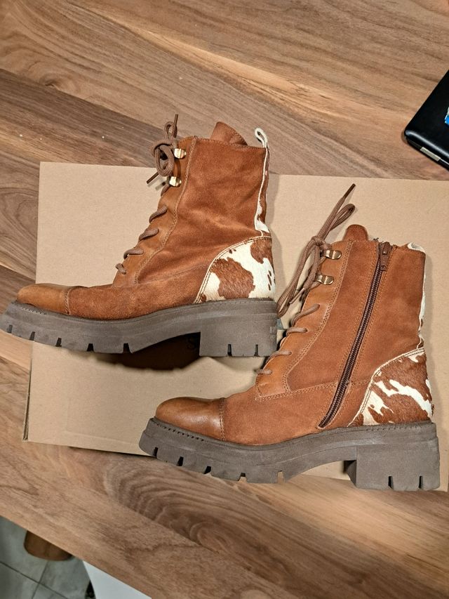 Botines Hispanitas Camel 38