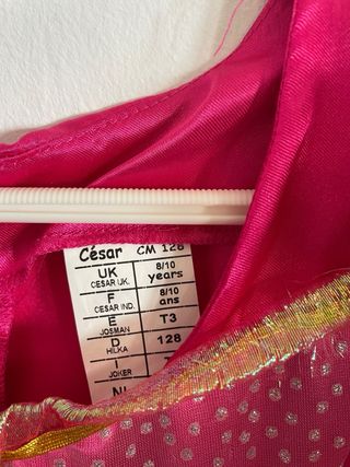 Disfraz vestido de Barbie