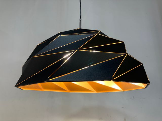 Lampadario cupola metallo taglio laser